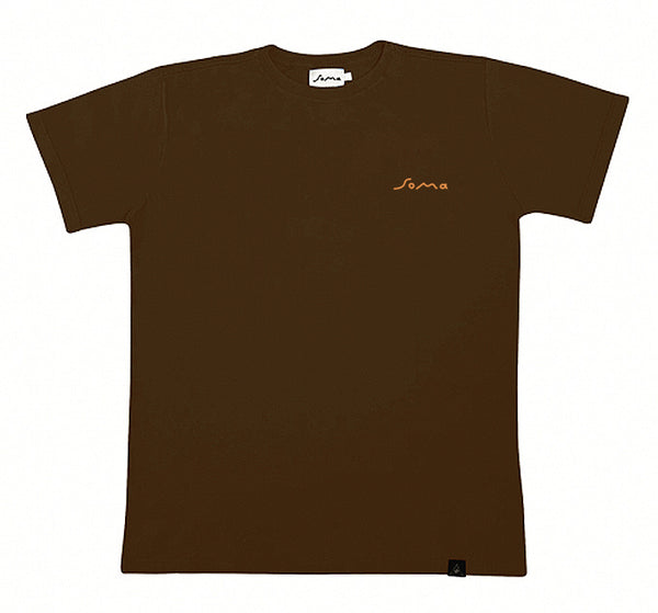 Camiseta Soma 1218 Marrom/Laranja