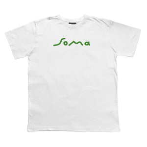 Camiseta SoMa Logo Branca Verde