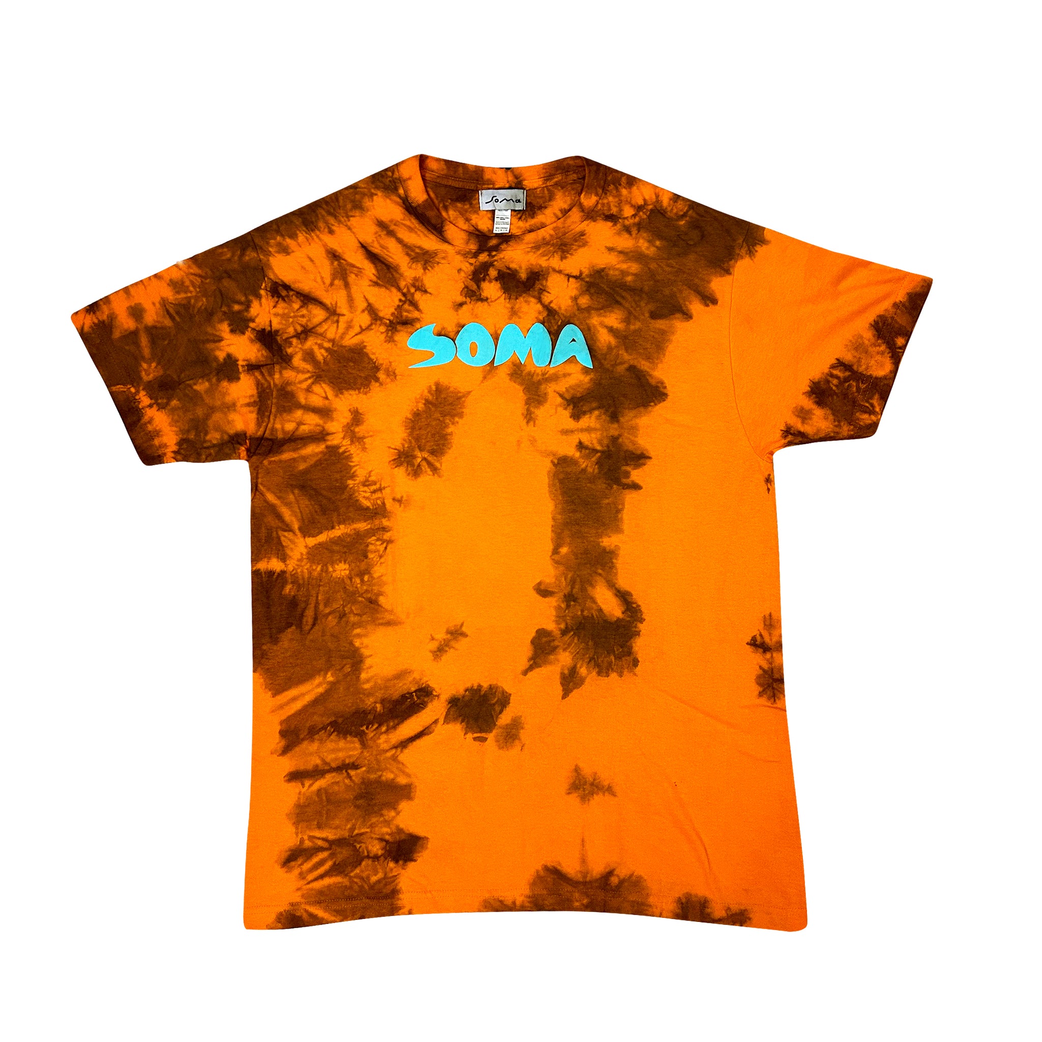 Camiseta SoMa Go Green Puff Laranja Tie Dye