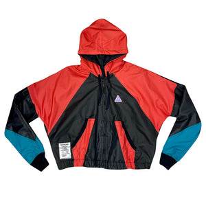 SoMa + Relevo Windbreaker M Vermelho Verde
