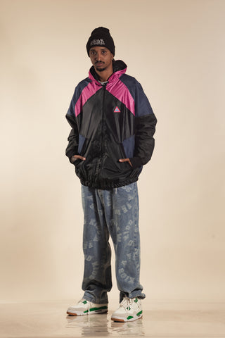 SoMa + Relevo Windbreaker GG Preto Pink Royal